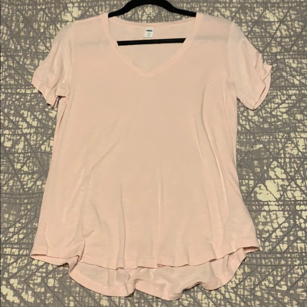Light pink Old Navy basic tee